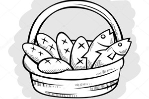 Depositphotos 88251026 Stock Illustration Five Bread And Two Fish